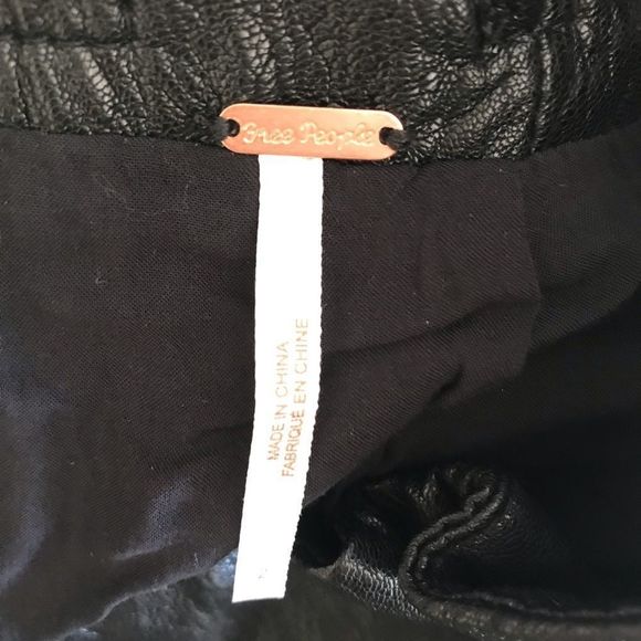 NWOT Free People Faux Leather Payton Miniskirt - Picture 12 of 12